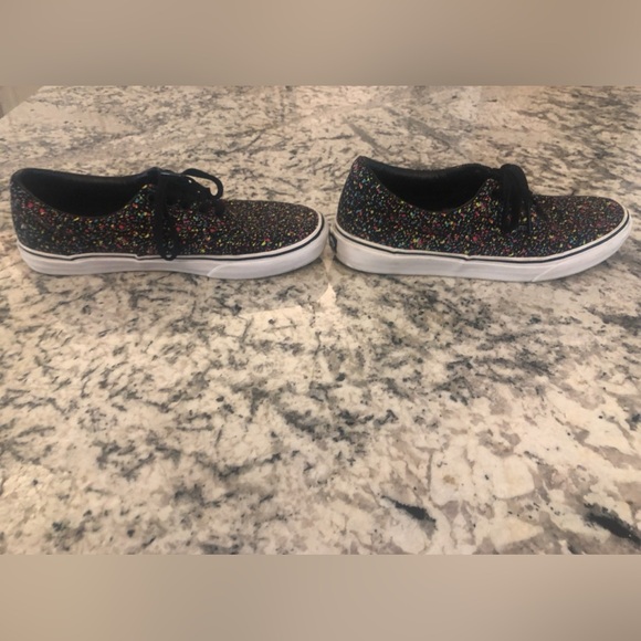 Vans Classic Tennis Shoes Unisex Black Multicolor Mens Size 8.5 Womens Size 10 - Picture 7 of 13